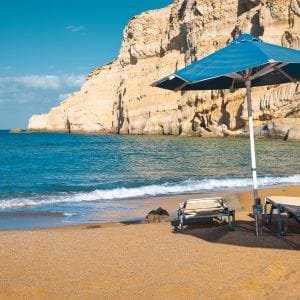 Plage rouge de Matala