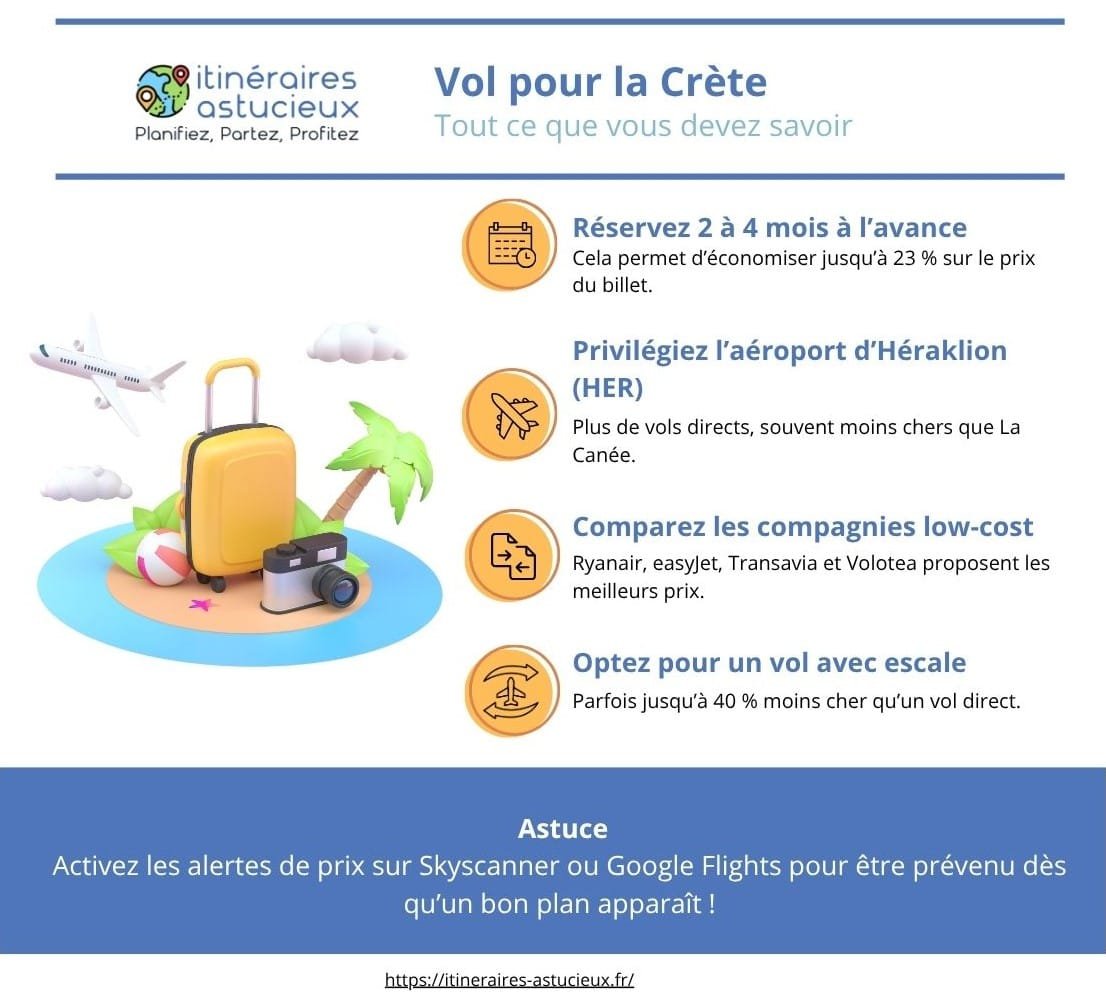 Itinéraires Astucieux - Vol pour la Crète