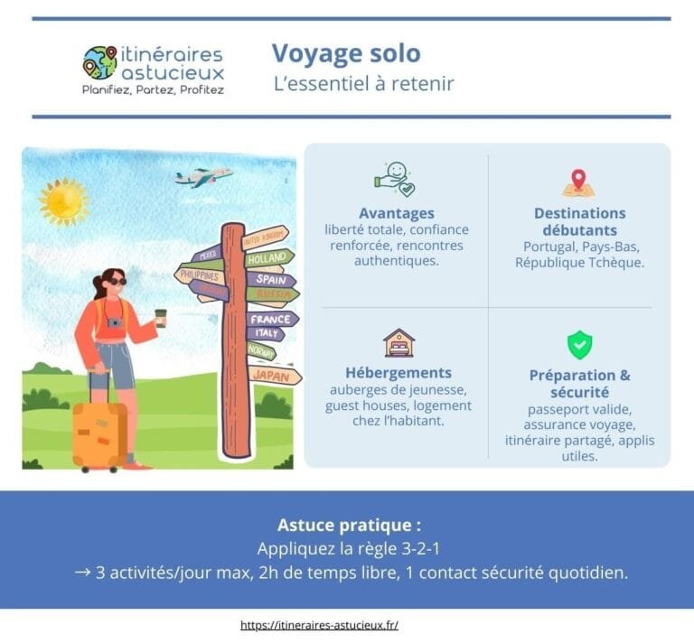 Itinéraires Astucieux - Voyager seul