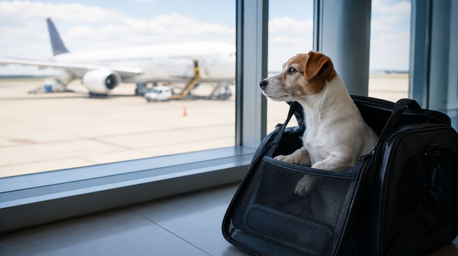 Voyager avec un chien en avion : règles, tarifs, compagnies et conseils pratiques